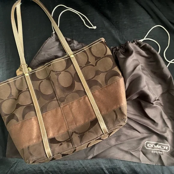 Coach | Bags | Vintage Brown Y2k Coach Mini Tote Bag | Poshmark